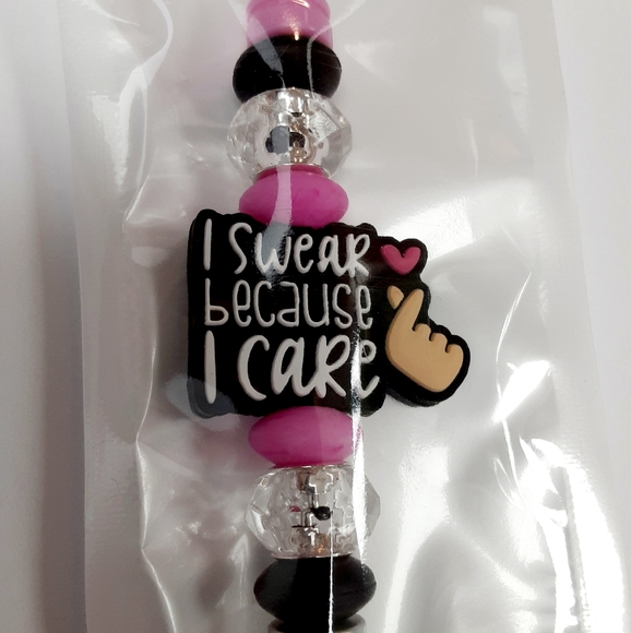 I Swear Because I Care Beadable Pen - Multicolor - Picture 2 of 2